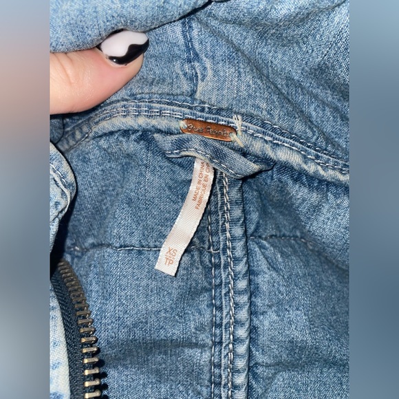 free people down jean jacket - Picture 4 of 4